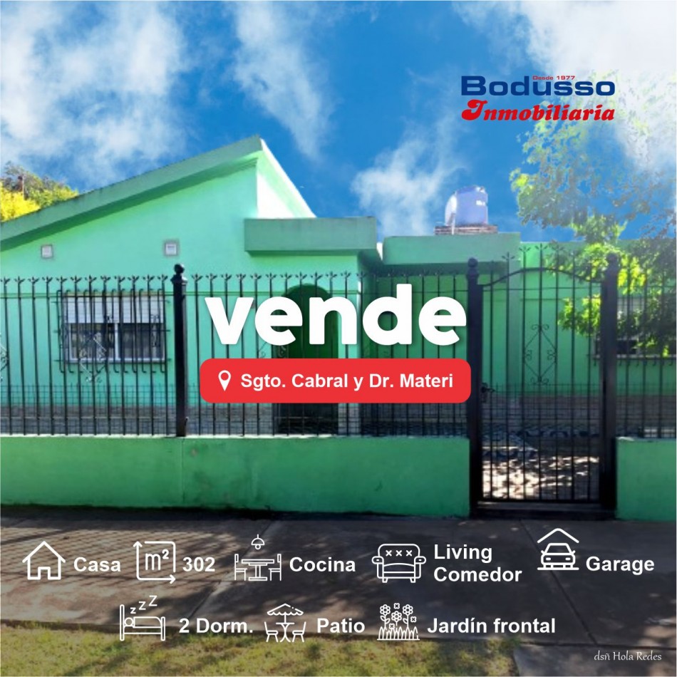 CASA EN VENTA, CALLE SGTO. CABRAL Y MATERI, DIAMANTE
