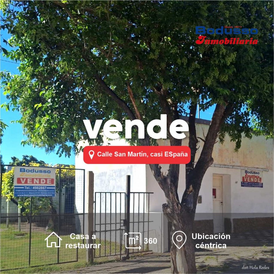 CASA EN VENTA, CALLE SAN MARTIN, CASI ESPAÑA DE DIAMANTE.