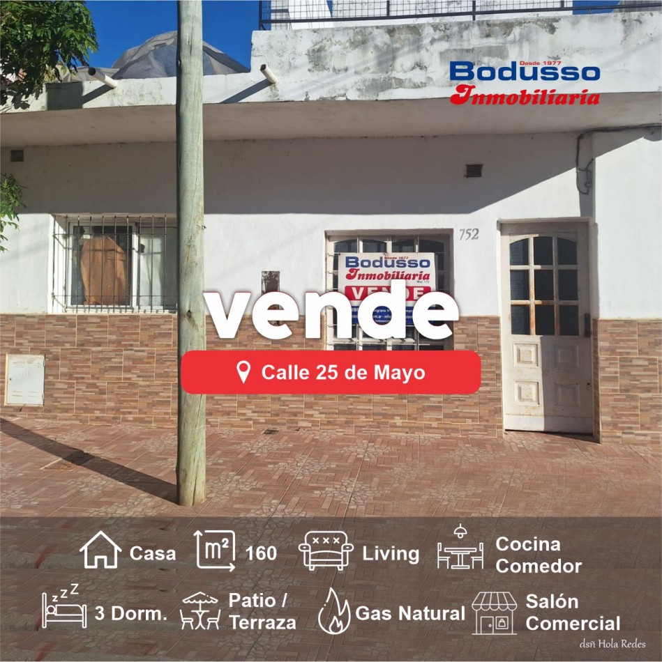 CASA EN VENTA, CALLE 25 DE MAYO, CASI LA RIOJA