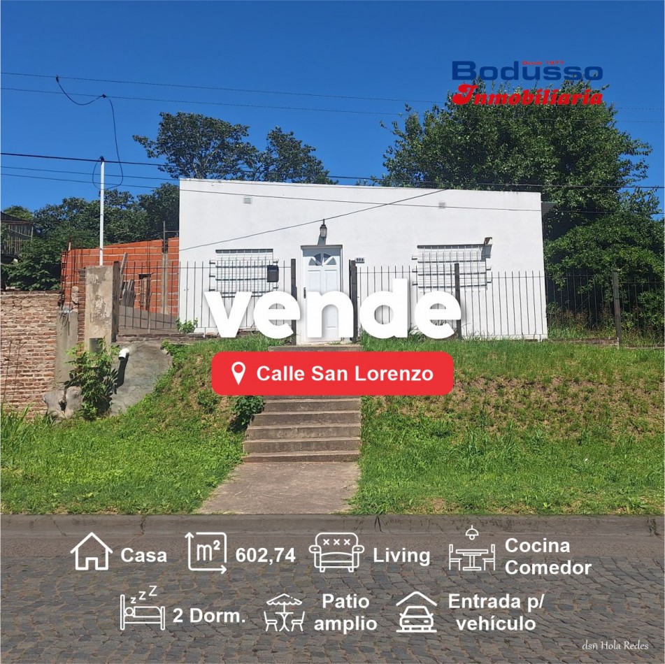 CASA EN VENTA, CALLE SAN LORENZO, CASI ESQ. RAMIREZ