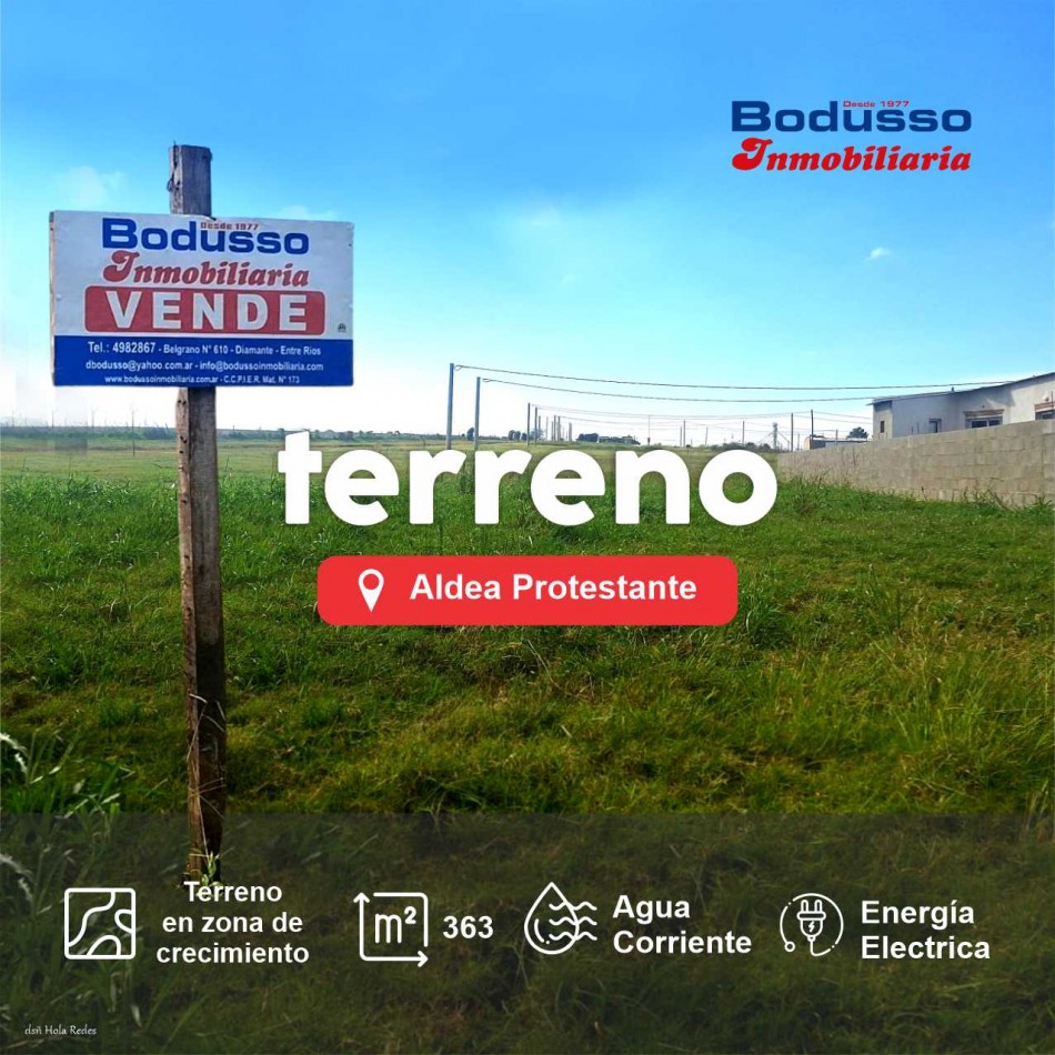 TERRENO EN ALDEA PROTESTANTE