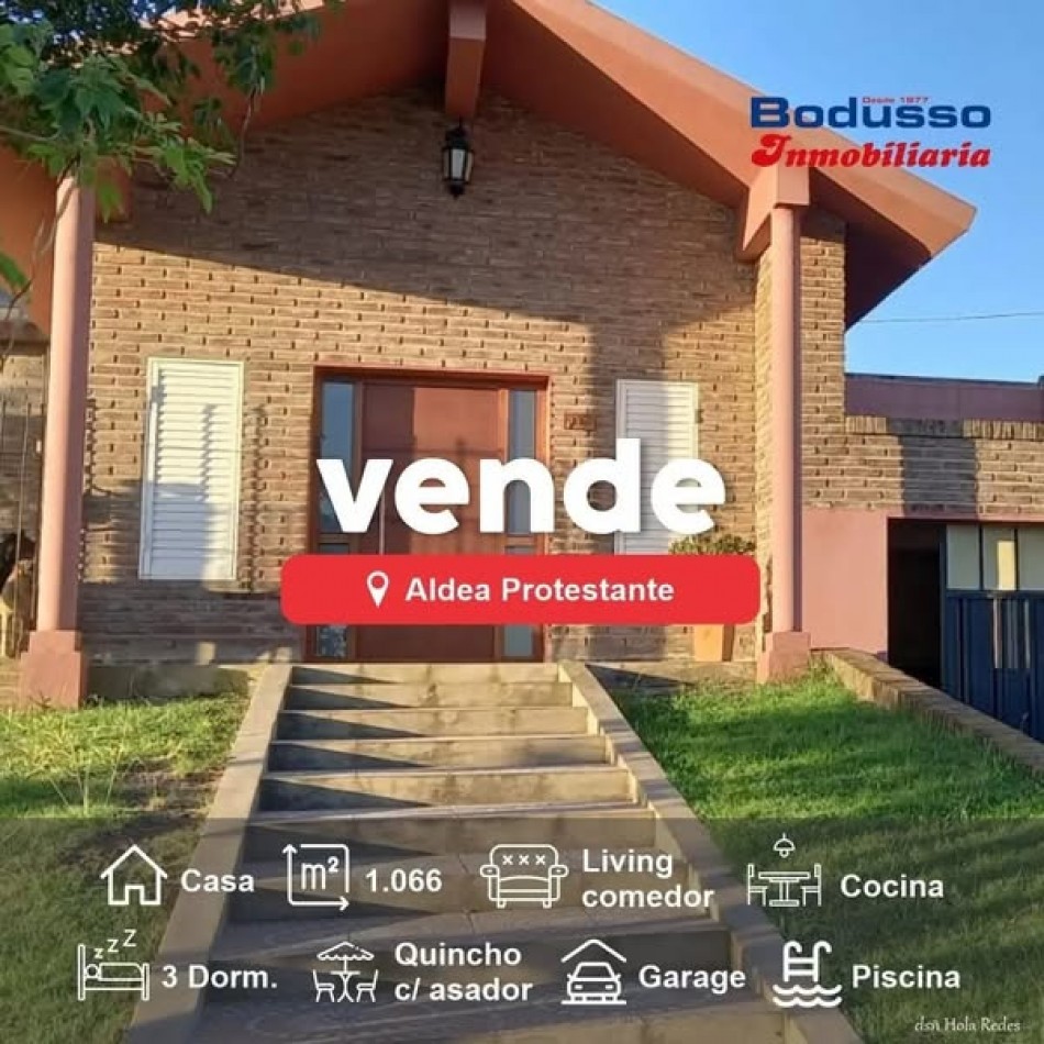 CASA EN VENTA, ALDEA PROTESTANTE