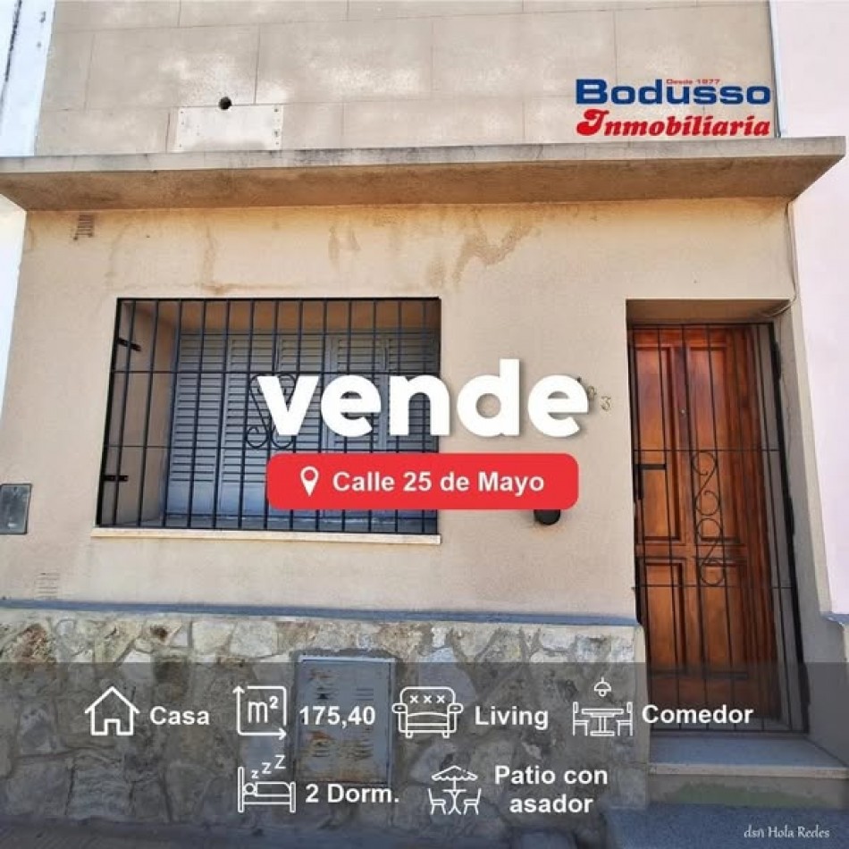 CASA EN VENTA, 25 DE MAYO CASI ESPAÑA. 