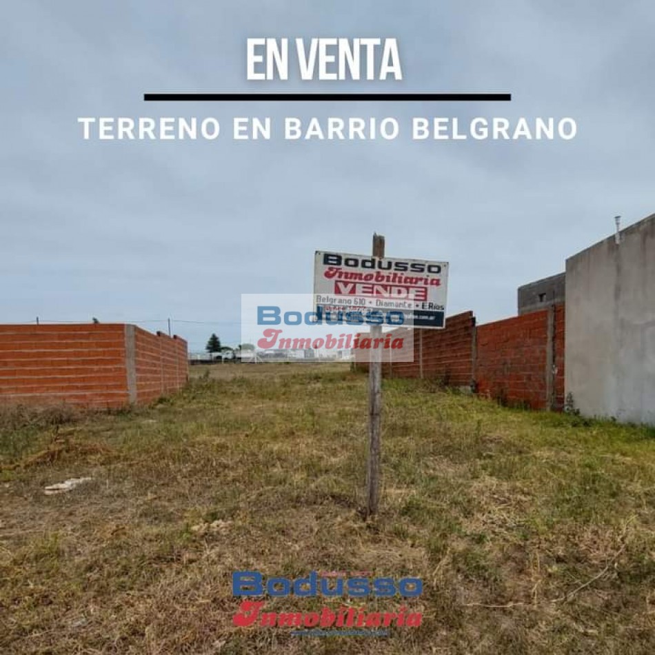 TERRENO EN VENTA, BARRIO BELGRANO.