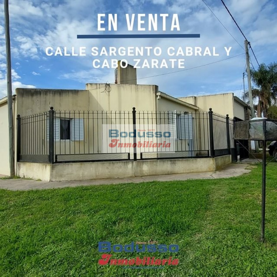 CASA EN VENTA, CALLE SARGENTO CABRAL Y CABO ZARATE