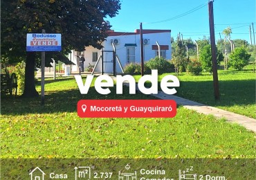 CASA EN VENTA, CALLE GUAYQUIRARO Y MOCORETA. STROBEL.