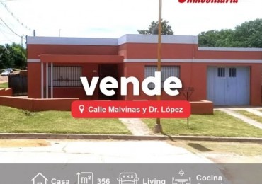 CASA EN VENTA, CALLES ISLAS MALVINAS Y DR. LOPEZ.