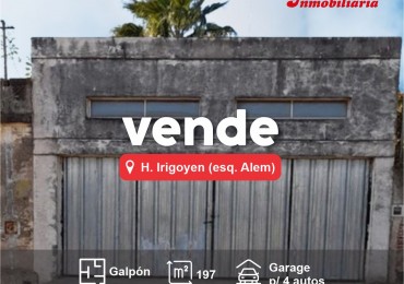 EN VENTA: GALPON + QUINCHO + PATIO