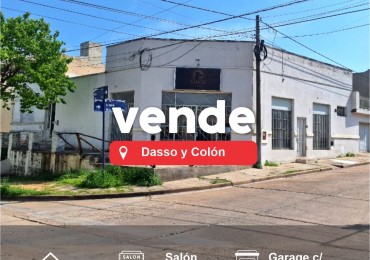 EN VENTA: CASA + SALON COMERCIAL + GARAGE CON TERRAZA