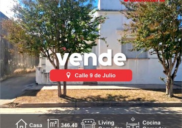 CASA EN VENTA, CALLE 9 DE JULIO. DIAMANTE